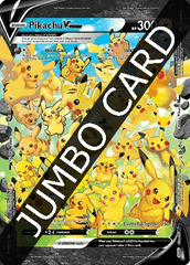 JUMBO Oversized Pikachu V-Union Holo Promo - Pikachu V-Union Box